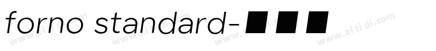 forno standard字体转换